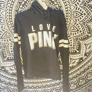 PINK- Black hoodie